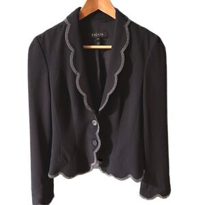 Escada Black Jacket Blazer Coat